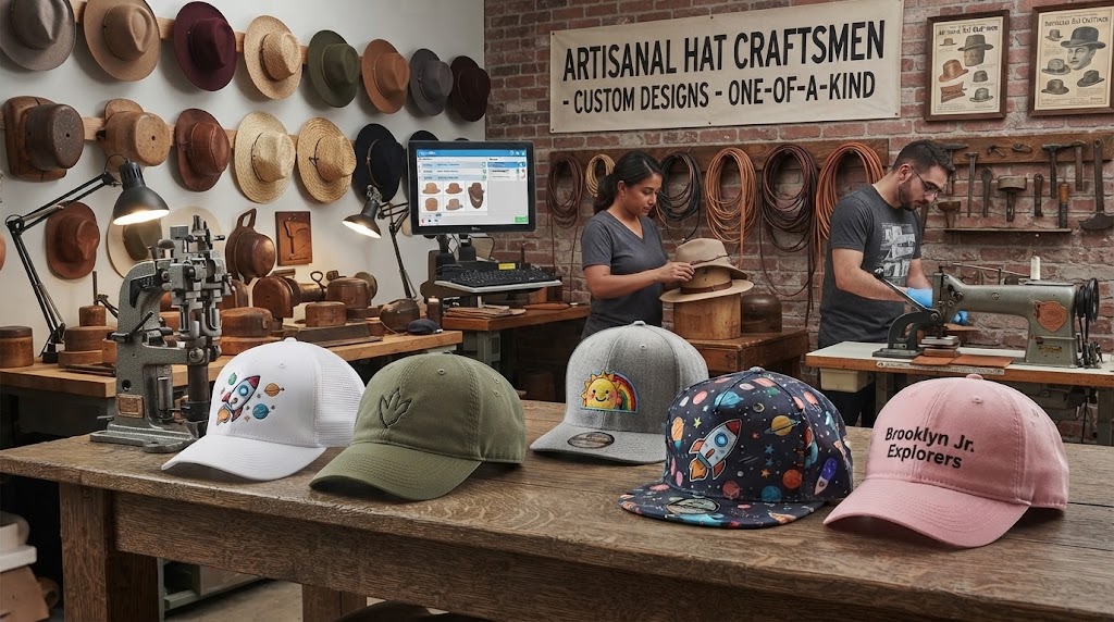 Kids custom printed hats Inkofly